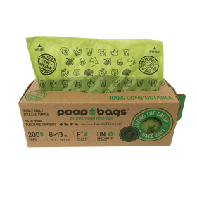 You Buy; We Donate Compostable Single Bulk Roll – 200 Count by The Original Poop Bags