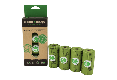 You Buy; We Donate – Jane Goodall Institute Compostable Poop Bags (360 Count, 24 Rolls) by The Original Poop Bags