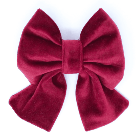 Limited Edition Velvet Mulberry Sailor Dog Bow