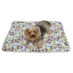 Ultra Soft Minky/Plush Monkey Blanket – Double-Layered Pet Blanket (30"x20")