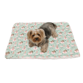 Ultra Soft Minky/Plush Bedtime Bears Blanket – Double-Layered Pet Blanket (30"x20")