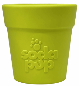 SodaPup Rubber  Flower Pot Durable Treat Dispenser Dog Toy