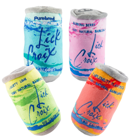 LickCroix 4-Pack Bundle – Large Squeaker Dog Toy Set