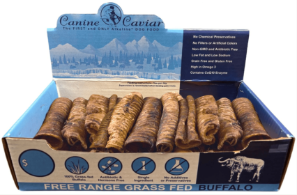 Buffaroos 6" box – Canine Caviar Buffalo Treats, Free-Range & Grass-Fed