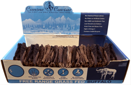 Tripe Flat - Vanilla 6" box - Canine Caviar Buffalo Treats, Free-Range & Grass-Fed