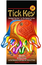 The Original Tick Key – Safe, Portable Tick Removal Tool (Assorted Colors)