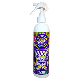 Duck Flavored Spray for Dogs – Omega-3 Food Topper & Flavor Enhancer (Vegan)
