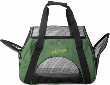 Zampa Airline Approved Soft-Sided Pet Carrier – Foldable Travel Bag for Small Pets