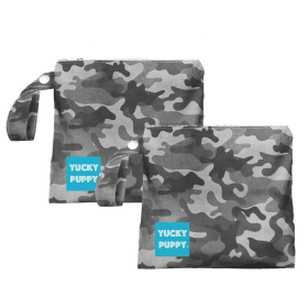 Gray Camo Dog Poop Bag Holders, Standard Size