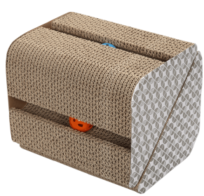 Sphynx Pyramid Cat Scratching Post with Toy Ball & Catnip – 2 Pack