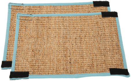 Furniture Leg Protection Mats for Cats – 2 Pack (Velcro Reusable)