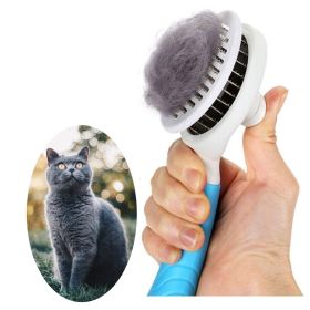 Self-Cleaning Slicker Brush for Dogs – Pet Grooming Tool for Loose Hair & Undercoat Removal
