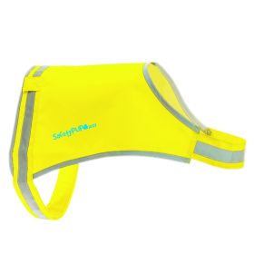 Lite Dog Vest (XL Size) – Fluorescent Yellow Reflective Safety Vest with Mid-Back Coverage