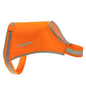 Lite Dog Vest (XL Size) – Blaze Orange Reflective Safety Vest with Mid-Back Coverage