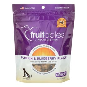 Fruitables Skinny Minis Dog Treats - Crunchy Pumpkin & Berry (Case of 8, 7 oz)