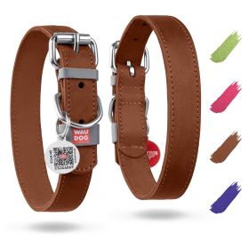 Genuine Leather Dog Collar for X-Small Dogs (8-11 inch Neck, 0.5 inch Wide)