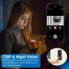 Wireless Smart WiFi Video Doorbell - 720P Intercom Camera with Two-Way Audio & Night Vision