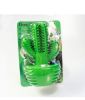 Cactus Shape Dog Toothbrush Stick - Natural Rubber Chew Toy