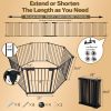 200" Adjustable Safety Gate – 8 Panels Play Yard & Fireplace Fence for Stairs and Prohibited Areas