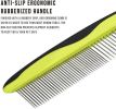 Dog & Cat Comb - Removes Tangles, Knots, Matted Fur - Stainless Steel Teeth