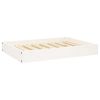 White Solid Wood Pine Dog Bed (28.1"x21.3"x3.5")