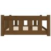 Honey Brown Solid Wood Pine Dog Bed - 37.6"x25.8"x11"