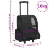 Foldable Multipurpose Pet Trolley - Black