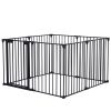 200" Adjustable Safety Gate – 8 Panels Play Yard & Fireplace Fence for Stairs and Prohibited Areas