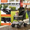 VEVOR Pet Stroller - 4-Wheel Dog Stroller with Reversible Handlebar & Storage Basket