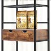 Adjustable Raised Dog Feeding Station with Storage and Shelves