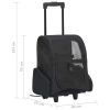Foldable Multipurpose Pet Trolley - Black