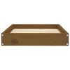 Honey Brown Solid Wood Pine Dog Bed - 24.2"x19.3"x3.5"