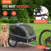 VEVOR Dog Bike Trailer (88 lbs Capacity, Easy-Fold Frame)