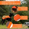 Reflective Dog Vest (XL Size) – Blaze Orange Hi-Vis Safety Jacket for Large Dogs