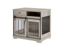 Sliding Door Dog Crate with Drawers - (35.43"W x 23.62"D x 33.46"H)