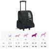 Foldable Multipurpose Pet Trolley - Black