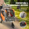 VEVOR Dog Bike Trailer (Supports up to 66 lbs) - 2-in-1 Pet Stroller Cart Bicycle Carrier