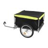 Foldable Bicycle Cargo Wagon Trailer - Two-Wheel with 15.8" Wheels & Removable Cover (176 lbs Capacity)