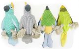 Parrot-Shaped Squeaky Dog Toy - Bite-Resistant Plush & Rope Chew Toy