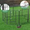 40 Inch Heavy Duty Pet Playpen - 8 Metal Panel Dog Fence
