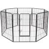 40 Inch Heavy Duty Pet Playpen - 8 Metal Panel Dog Fence