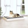 White Solid Wood Pine Dog Bed (36"x25.2"x3.5")