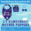 Dog Birthday Bandana & Hat Set - Party Supplies with Cute Banner Decorations