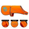 Soft Shell Waterproof Dog Vest (L Size) – Blaze Orange Reflective Jacket with Fleece Lining