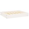 White Solid Wood Pine Dog Bed - 24.2"x19.3"x3.5"