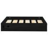 Black Solid Wood Pine Dog Bed (20.3"x17.3"x3.5")