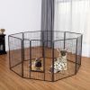 40 Inch Heavy Duty Pet Playpen - 8 Metal Panel Dog Fence