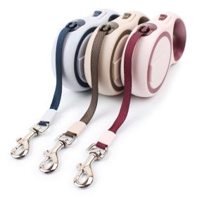 Retractable Dog Leash for Medium & Large Dogs up to 110 lbs (colour: Coffee, Specification (L * W): 5m)