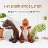 Pet Dog Plush Dinosaur Toy - Bite-Resistant with Sound