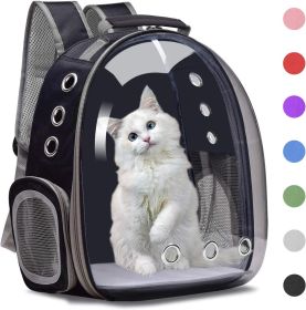 Cat Backpack Carrier Bubble Bag - Space Capsule Pet Carrier for Small Dogs (Color: Purple)